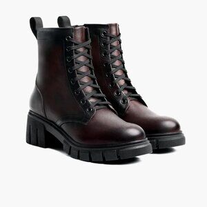 Thursday Boot Company moto, combat boot in Cherry Size 10